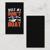 Carte De Visite Règles de croisière Bateau Funny Cruise Ship (Devant / Derrière)