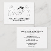 Carte De Visite *~* Reiki Birmingham Entraîneur de naissance Doula (Devant / Derrière)