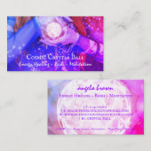 Carte De Visite Reiki Crystal Ball Fortune dire énergie Heure main (Devant / Derrière)