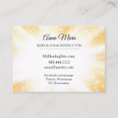 Carte De Visite ~ Reiki Energy Gold Healing Sparkles Rays (Dos)