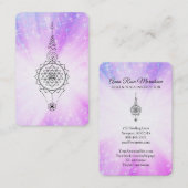 Carte De Visite *~* Reiki Energy Heure Sparkle Rays Nirvana (Devant / Derrière)