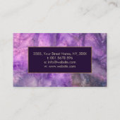 Carte De Visite Reiki Healing Hands and Lotus - Fluorite and Jade (Dos)