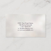 Carte De Visite Reiki Healing Hands and Lotus - Pearl (Dos)