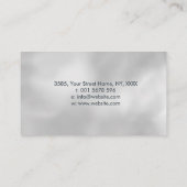 Carte De Visite Reiki Healing Hands in Lotus Abalone and Gold (Dos)