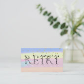 Carte De Visite *~* REIKI Ivy Typography Parties scintillant Paste (Debout devant)