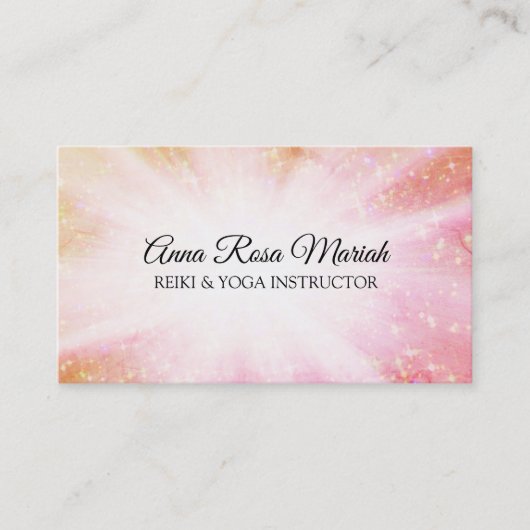 Carte De Visite *~* Reiki Les rayons de guérison de l'énergie expl (Devant)