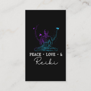 Carte De Visite Reiki Love Chakra méditation spirituelle