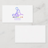 Carte De Visite Reiki Master Praticien Plan Blanc (Devant / Derrière)