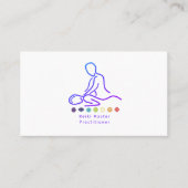 Carte De Visite Reiki Master Praticien Plan Blanc (Devant)