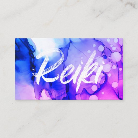 Carte De Visite *~* Reiki Praticien Guérisseur Master Energy Bold (Devant)