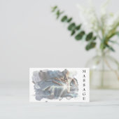 Carte De Visite *~*. Reiki QR Massage Therapist Massage Therapy  (Debout devant)