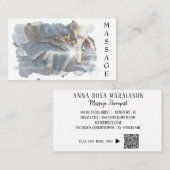 Carte De Visite *~*. Reiki QR Massage Therapist Massage Therapy  (Devant / Derrière)