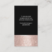 Carte De Visite Reiki Spa Rose Gold Healing Hands Massage (Dos)