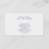 Carte De Visite ~ Reiki Star Mandala Sacred Geometry Healer (Dos)