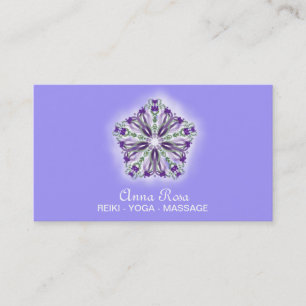 Carte De Visite ~ Reiki Star Mandala Sacred Geometry Healer