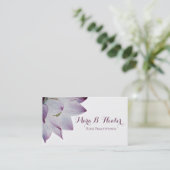 Carte De Visite *~* Reiki Yoga Lotus Consommateur d'énergie léger  (Debout devant)