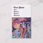 Carte De Visite REINE D'ARCADIE Rouge Jaune Bleu Imaginaire Argent (Devant)