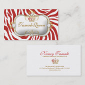 Carte De Visite Reine de Hott de 311 rouges (Devant / Derrière)