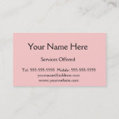 Carte De Visite Reine des coeurs (Dos)