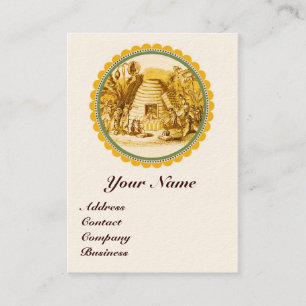 CARTE DE VISITE REINE DES HONEY BEES EN SKEP / BEEKEEPER