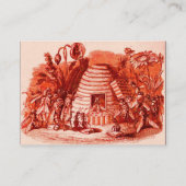 CARTE DE VISITE REINE DES HONEY BEES EN SKEP / BEEKEEPER (Dos)