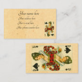 Carte De Visite Reine des pique de Victoria (Devant / Derrière)