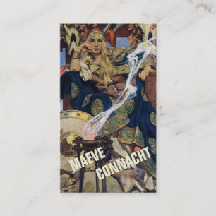Carte De Visite Reine Maeve Princesse Guerrière Art Fantastique