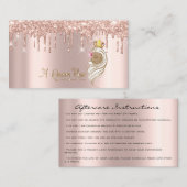 Carte De Visite Reine Rose (Devant / Derrière)