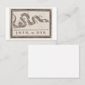 CARTE DE VISITE REJOINDRE OU MOURIR (Devant / Derrière)