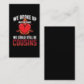 Carte De Visite Relations avec les ordures dans les pays Divorce R (Devant / Derrière)