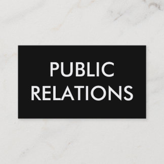 Carte De Visite relations publiques