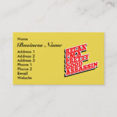 Carte De Visite Relax, je suis un assez bon assassin (Devant)