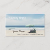 Carte De Visite Relaxation Plage Elégant Spa Voyage vacances (Devant)