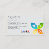 Carte De Visite Reliable Cleaning (Dos)