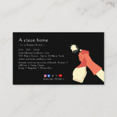 Carte De Visite Reliable Cleaning (Dos)