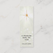 Carte de visite religieux croisé rougeoyant (Dos)