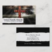 Carte de visite religieux de l'Église (Devant / Derrière)