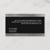 Carte De Visite Religion chrétienne Sainte Croix diacre Pasteur Cl (Dos)