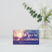 Carte De Visite Religion Eglise Pasteur chrétien (Debout devant)