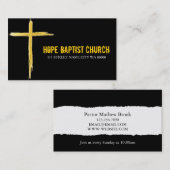 Carte De Visite Religion pastorale chrétienne chrétienne (Devant / Derrière)