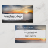 Carte De Visite Religion pastorale chrétienne chrétienne (Devant / Derrière)