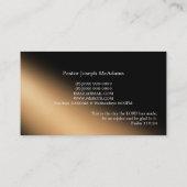 Carte De Visite Religion religieuse Pasteur chrétien (Dos)