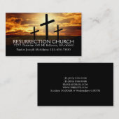 Carte De Visite Religion religieuse Pasteur chrétien (Devant / Derrière)