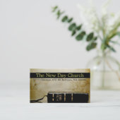 Carte De Visite Religion religieuse Pasteur chrétien (Debout devant)