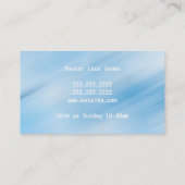 Carte De Visite Religion Religion Pasteur chrétien Christianisme (Dos)