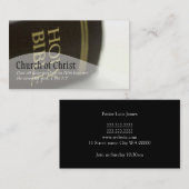 Carte De Visite Religion Religion Pasteur chrétien Christianisme (Devant / Derrière)