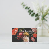 Carte De Visite Rembrandt Floral Dark & Moody (Debout devant)
