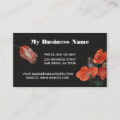 Carte De Visite Rembrandt Floral Dark & Moody (Dos)