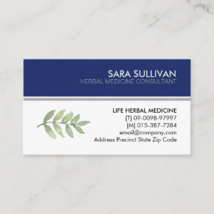 Carte De Visite Remèdes à base de plantes médicinales