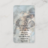 Carte De Visite Remembrance Memorial Memory Card Baseball Sport (Dos)